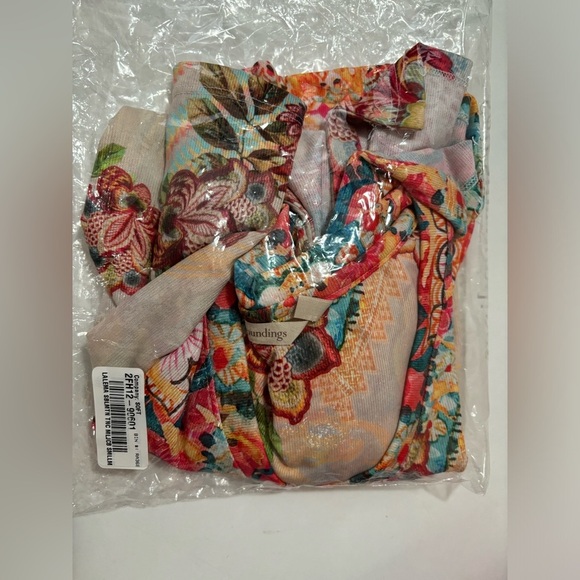 NWT Soft Surroundings Lalema Sublimation Boho Floral Tunic Top S - Picture 3 of 4